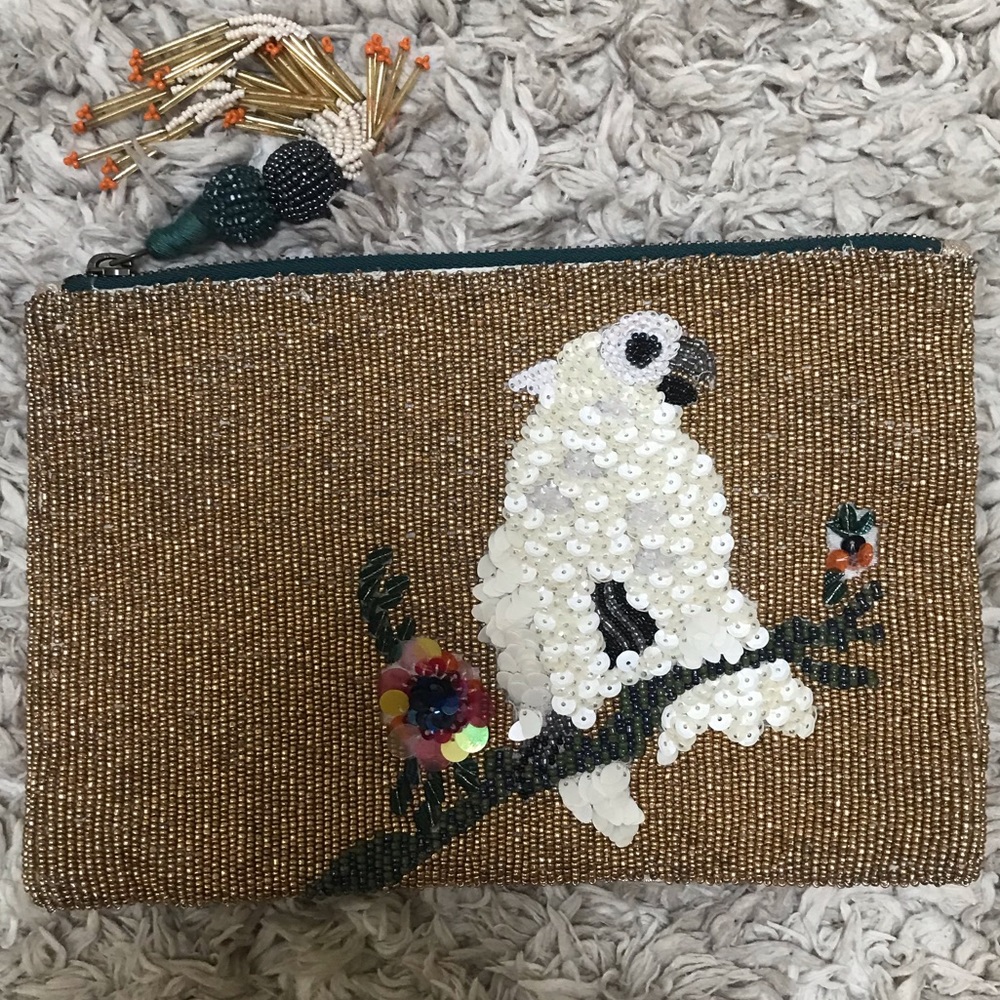 ANTHROPOLOGIE MISS ALBRIGHT sequin clutch